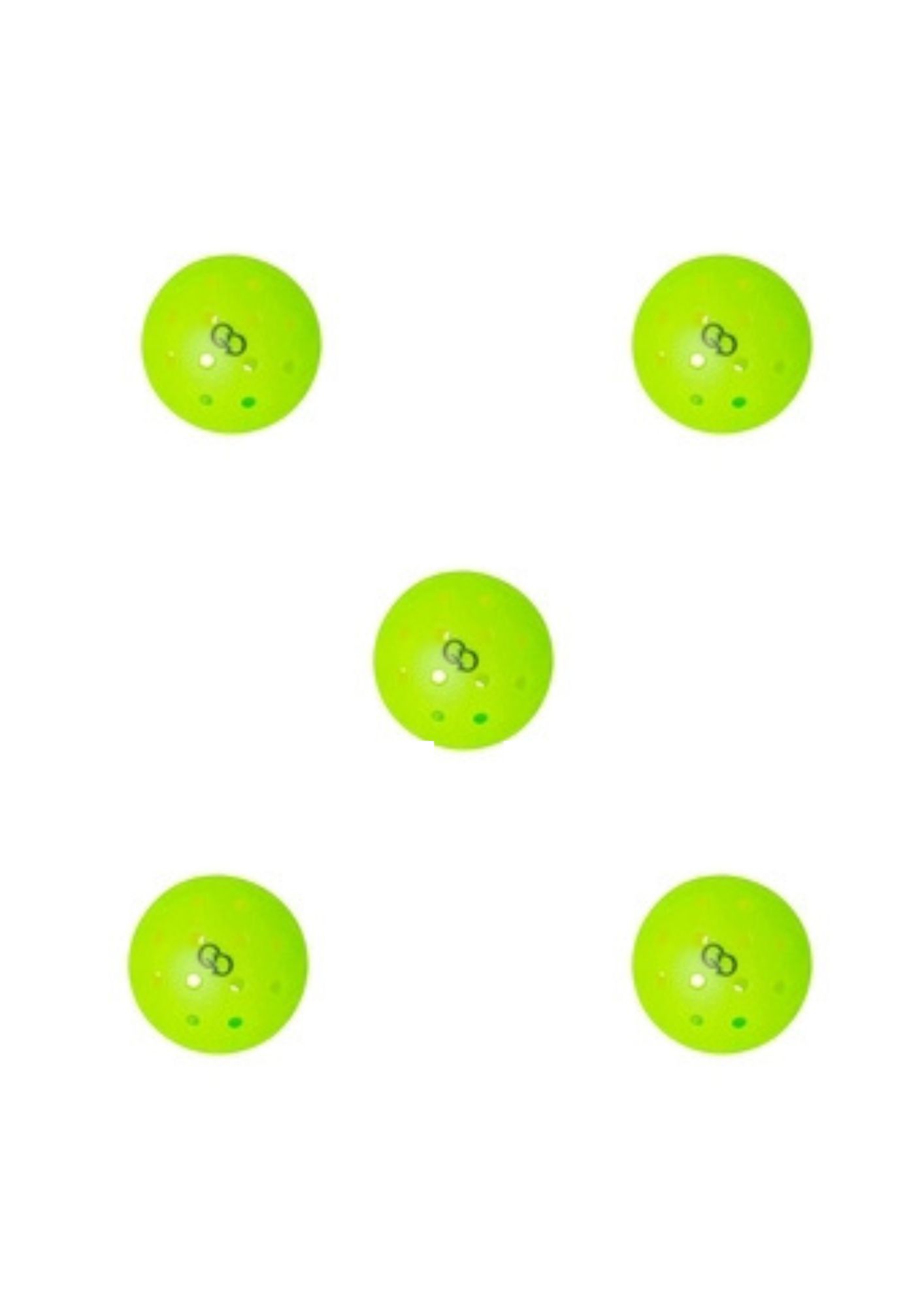 Combo 5 Trái Bóng Wika Pickleball 48 Lỗ QD48