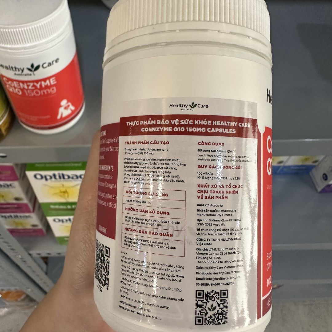 Healthy Care Viên Uống Coenzyme Q10 150mg 100 Viên