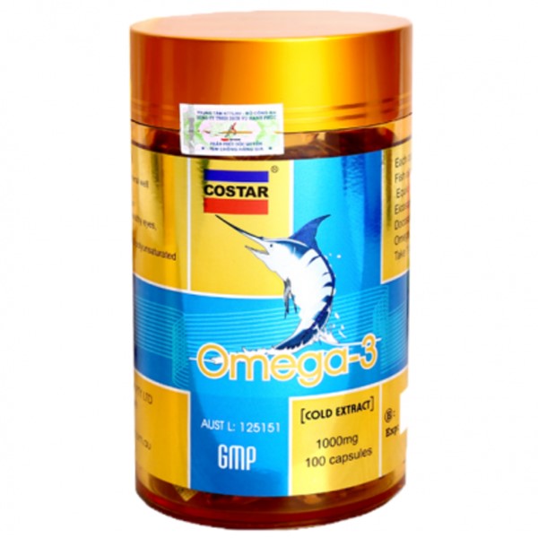 Costar Viên Uống Dầu Cá Omega 3 1000mg 100 Viên