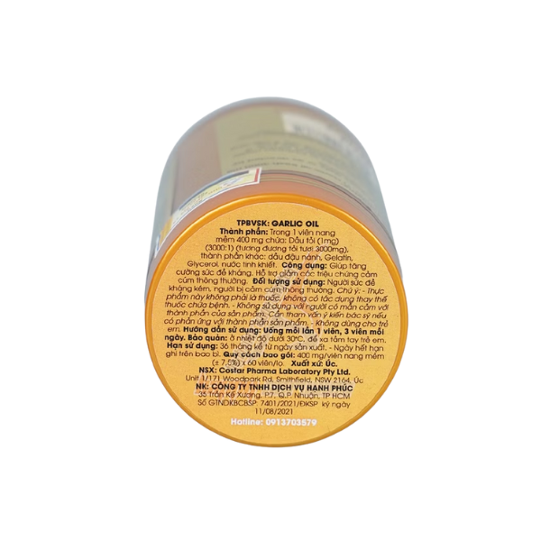 Costar Viên Uống Tinh Dầu Tỏi Garlic Oil 3000mg 60 Viên
