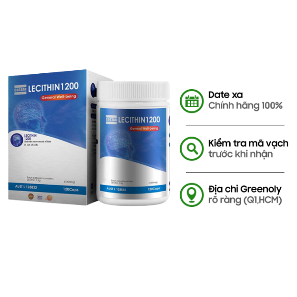 Costar Viên Uống Mầm Đậu Nành Lecithin 1200mg 120 Viên