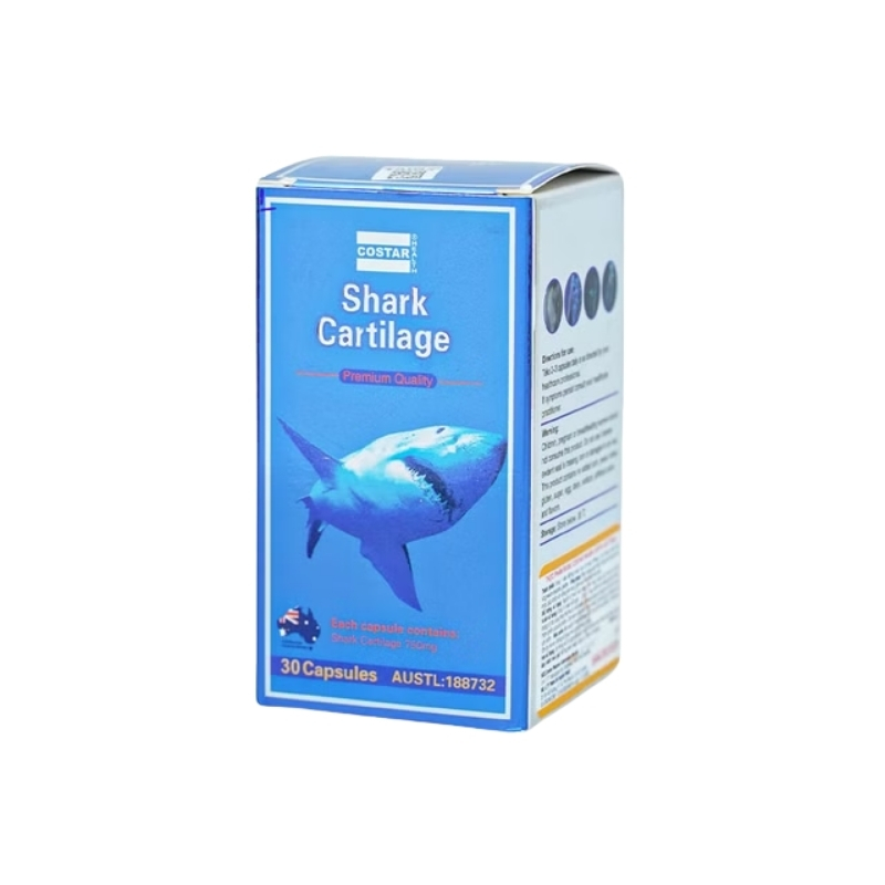 Costar Viên Uống Hỗ Trợ Xương Khớp Sụn Cá Mập Blue Shark Cartilage 750mg (30 Viên)
