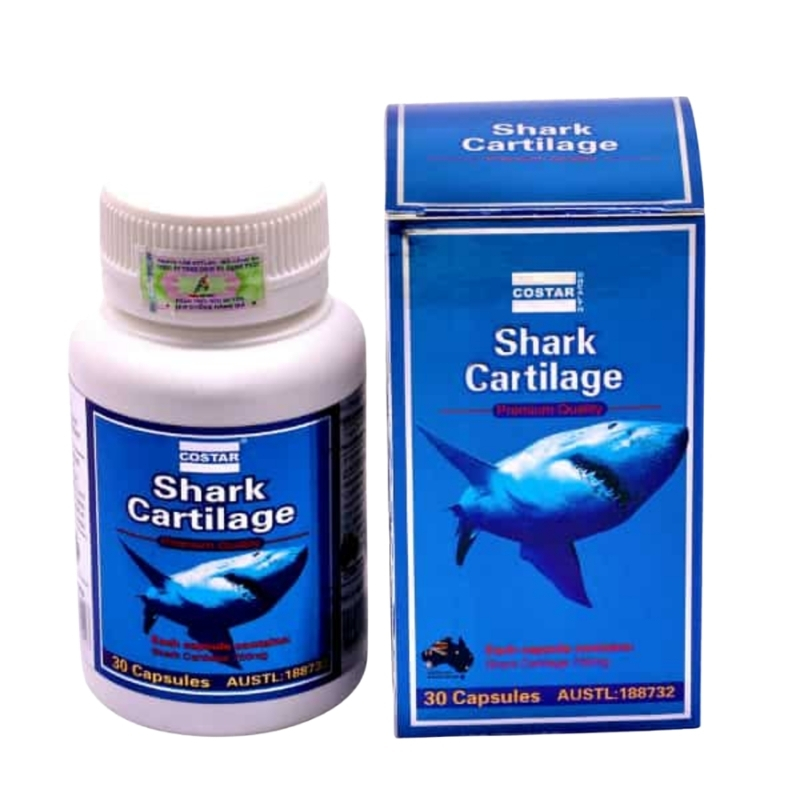 Costar Viên Uống Hỗ Trợ Xương Khớp Sụn Cá Mập Blue Shark Cartilage 750mg (30 Viên)