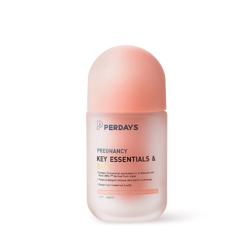 Perdays Viên Uống Pregnancy Key Essentials & DHA Bổ Sung Vitamin Tổng Hợp, Khoáng Chất & DHA Cho Mẹ Bầu 60 Viên