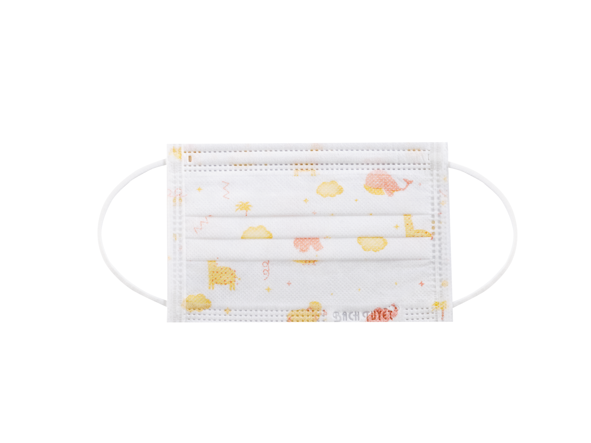 Bông Bạch Tuyết Khẩu Trang Trẻ Em 3 Lớp Hộp 30 Cái