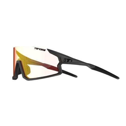 Tifosi Stash Kính Mát Thể Thao Nửa Gọng Dành Cho Đạp Xe, Chạy Bộ, Pickleball Thiết Kế Đệm Êm Tai, Mũi Gọng Màu Đen Matte Gunmetal Tròng Đổi Màu Đỏ Clarion Red Fototec