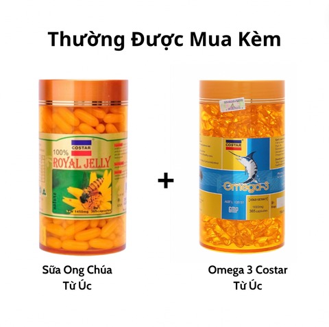 Costar Viên Uống Sữa Ong Chúa Royal Jelly Soft Gel 1450mg 365 Viên