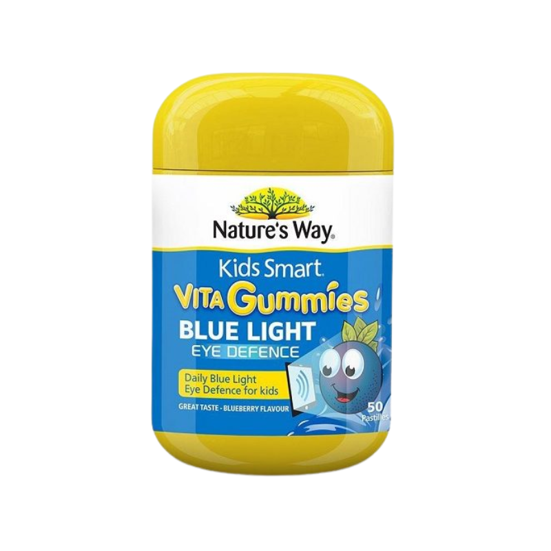 Nature's Way Viên Nhai Blue Light Eye Defence Kids Smart Vita Gummies Bảo Vệ Mắt, Tăng Cường Thị Lực, Chống Ánh Sáng Xanh Cho Trẻ 50 Viên