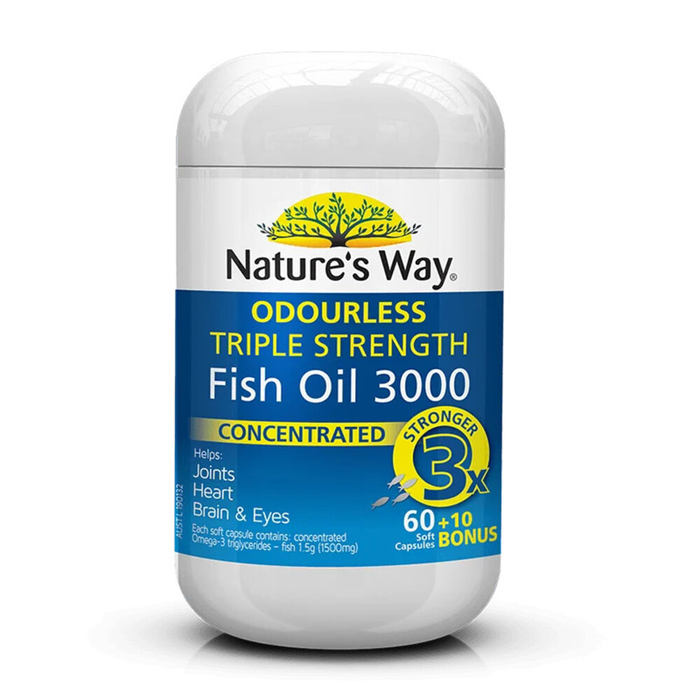 VIÊN UỐNG NATURE'S WAY OMEGA 3 HỖ TRỢ SỨC KHỎE NÃO BỘ VÀ MẮT CHO NGƯỜI LỚN