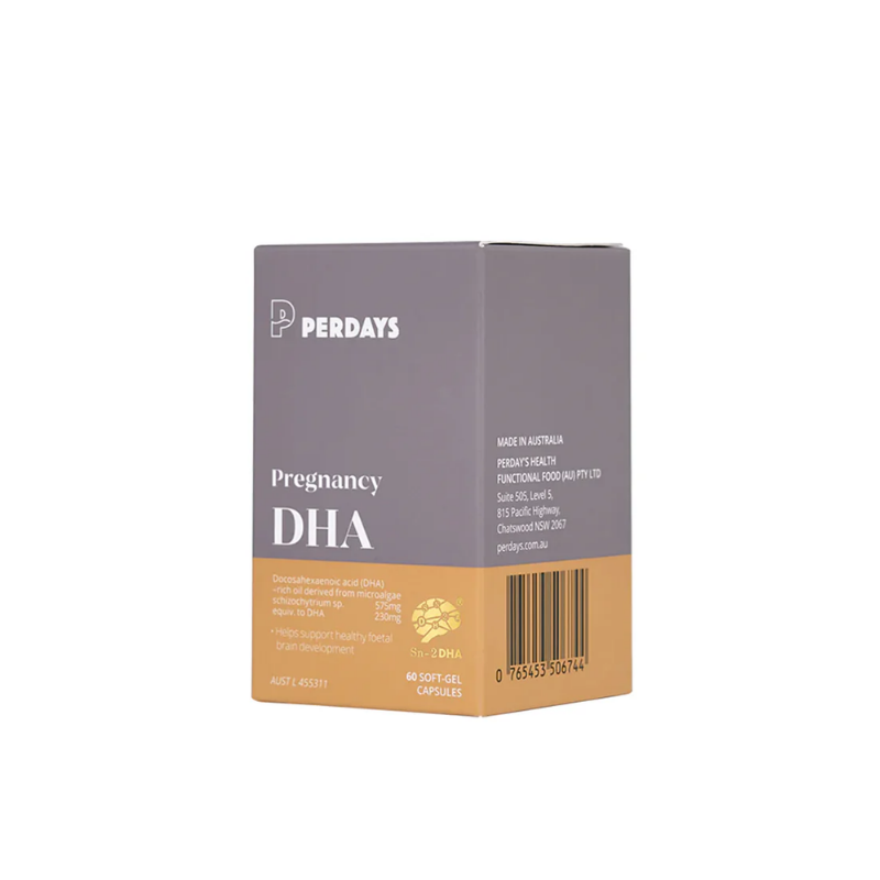 Perdays Viên Uống Pregnancy DHA Hỗ Trợ Phát Triển Trí Não & Thị Lực Thai Nhi 60 Viên