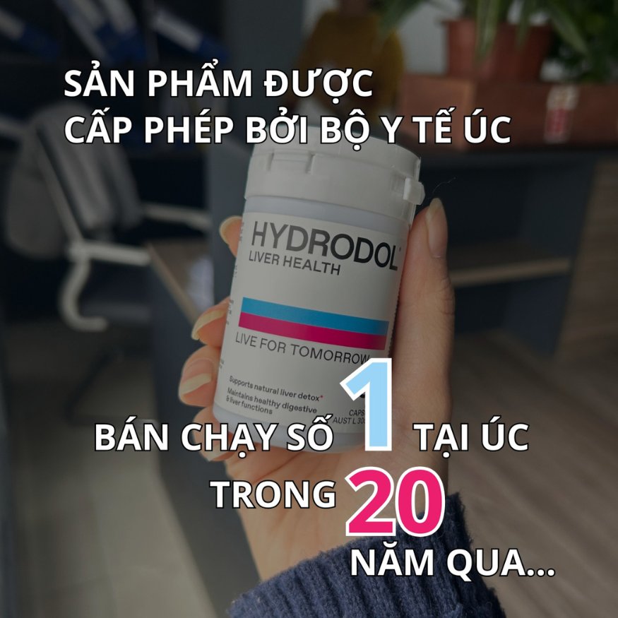 Hydrodol Viên Uống Liver Health  Bổ Gan Thải Độc Mát Gan 30 viên - Chính Ngạch Úc