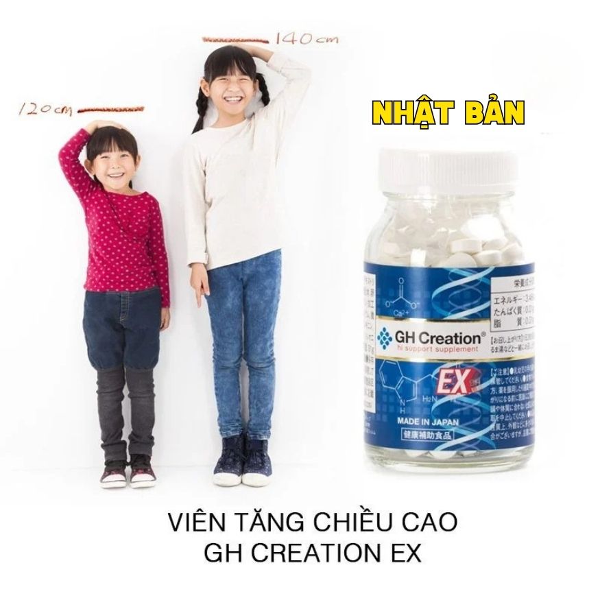 [SẴN HÀNG] GH Creation Viên Uống Hỗ Trợ Tăng Chiều Cao Ex+ (270 viên) - Chính Ngạch Nhật Bản