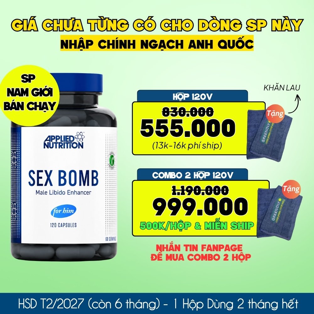 Applied Nutrition Viên Uống Hỗ Trợ Nam Giới | HSD 28/02/2027 (Còn 6 Tháng) | Hộp 120 Viên (Dùng 2 Tháng)