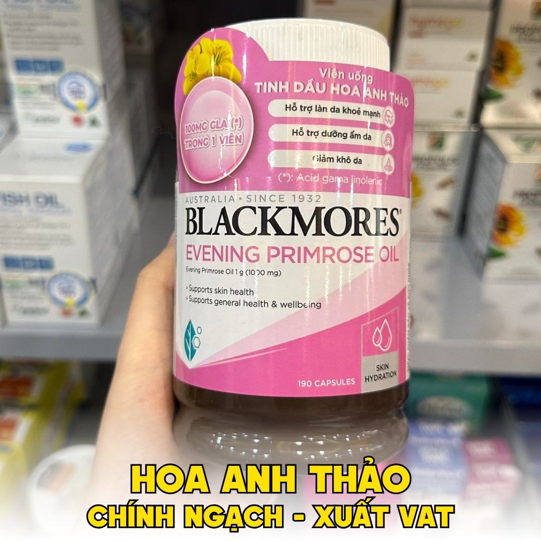Tinh Dầu Hoa Anh Thảo Chiều Blackmores Evening Primrose Oil 190 Viên - Chính Ngạch