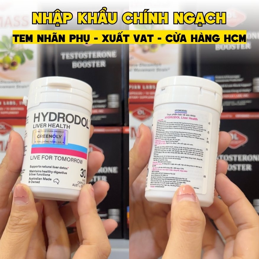 Hydrodol Viên Uống Liver Health  Bổ Gan Thải Độc Mát Gan 30 viên - Chính Ngạch Úc