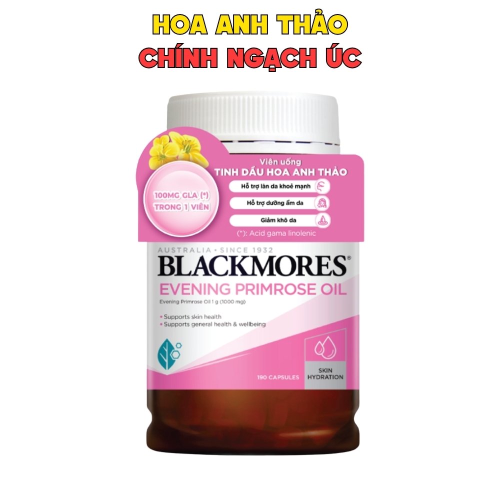 Tinh Dầu Hoa Anh Thảo Chiều Blackmores Evening Primrose Oil 190 Viên - Chính Ngạch