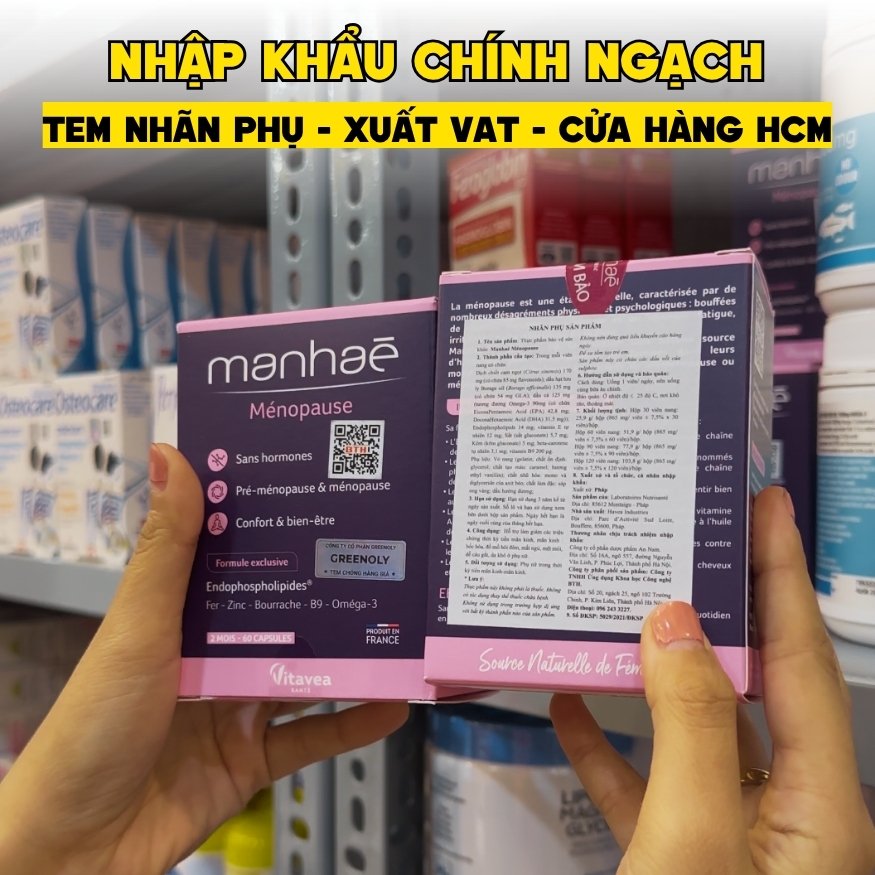 Cân Bằng Nội Tiết Manhae Từ Pháp, Không Gây U Nang, U Xơ - Nhập Chính Ngạch, Xuất VAT, Cửa Hàng HCM
