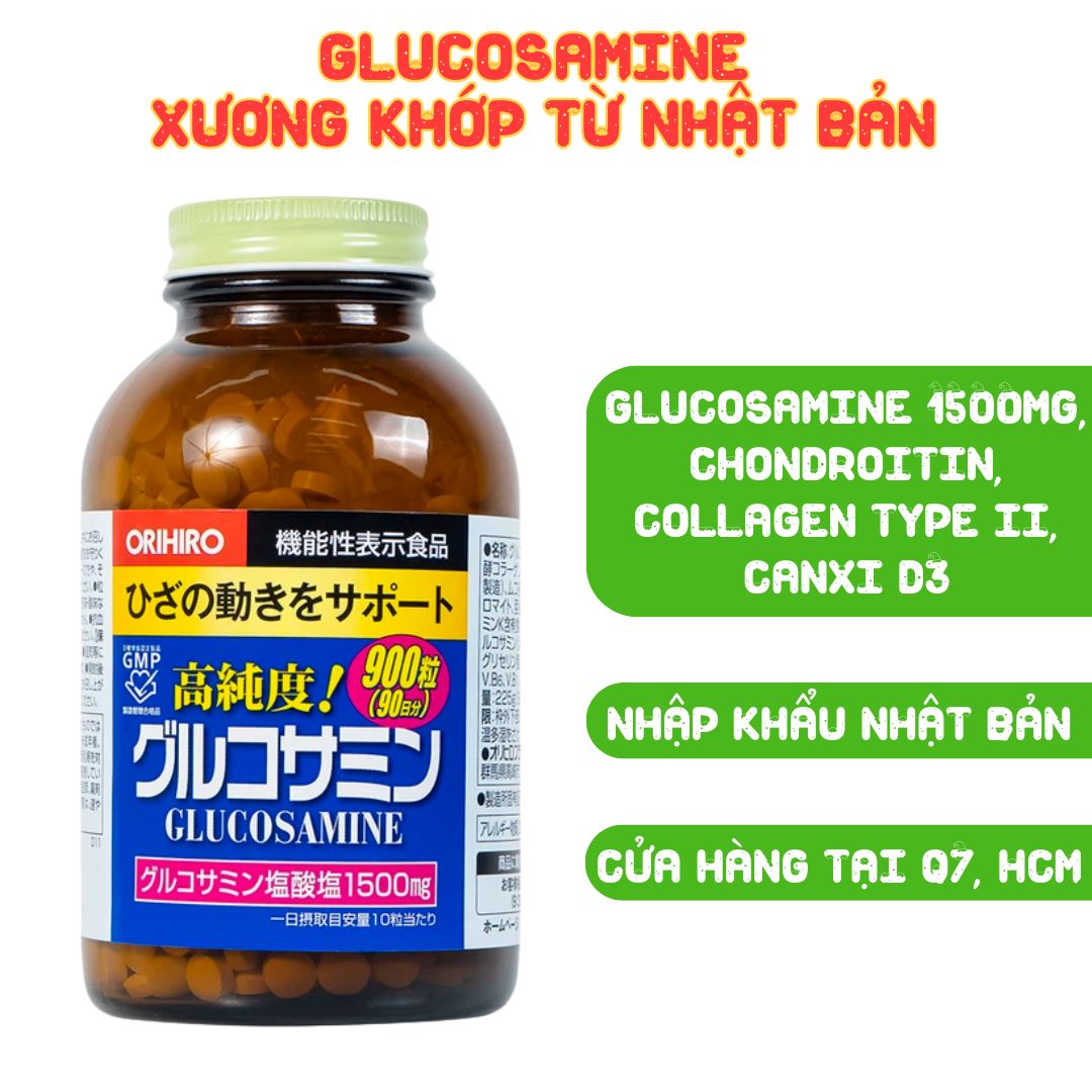 Orihiro Viên Uống Hỗ Trợ Xương Khớp Bổ Sung Glucosamine 1500mg - Nhật Bản