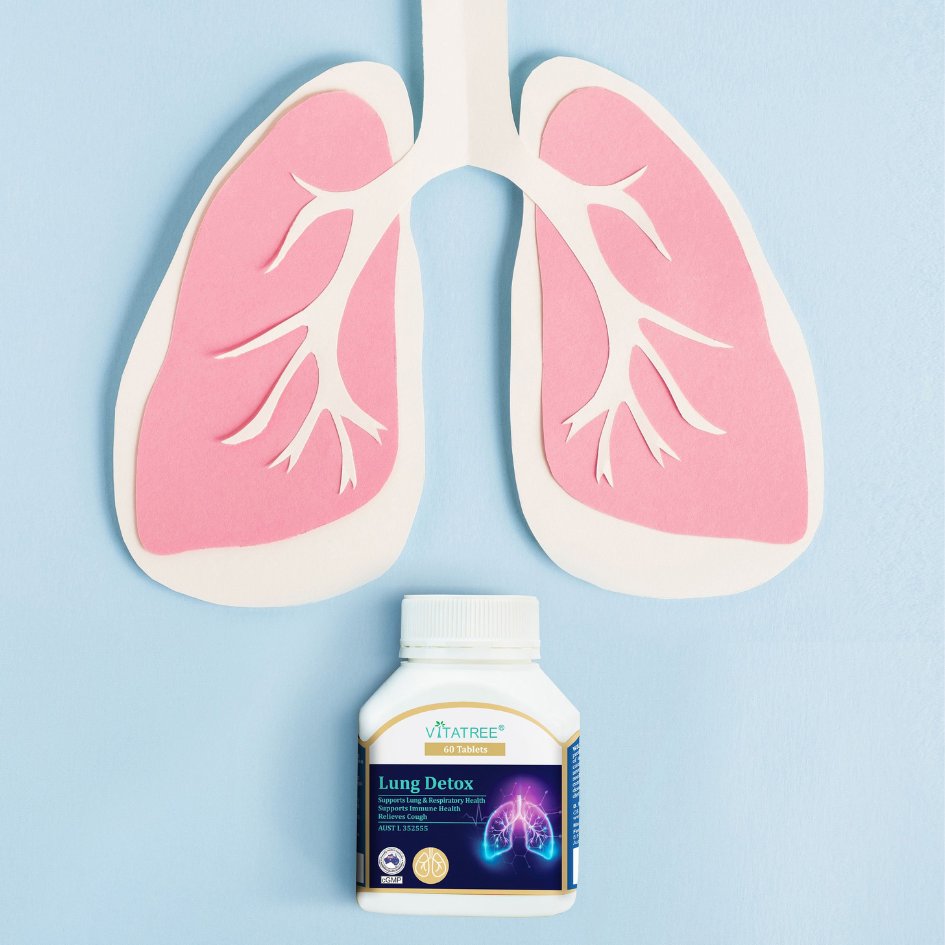 Vitatree Viên Uống  Lung Detox Bổ Phổi 60 Viên - Chính Ngạch Úc