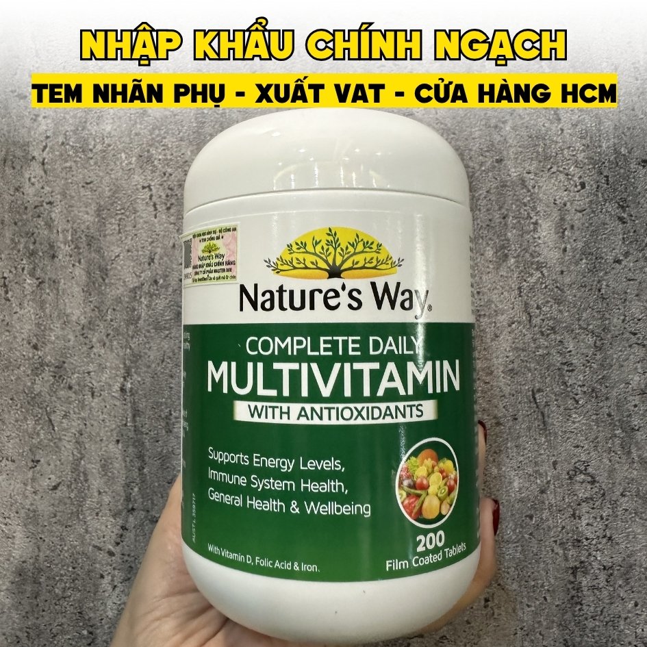 Nature’s Way Viên Uống Vitamin Tổng Hợp Complete Daily Multivitamin 100 Viên - Chính Ngạch Úc