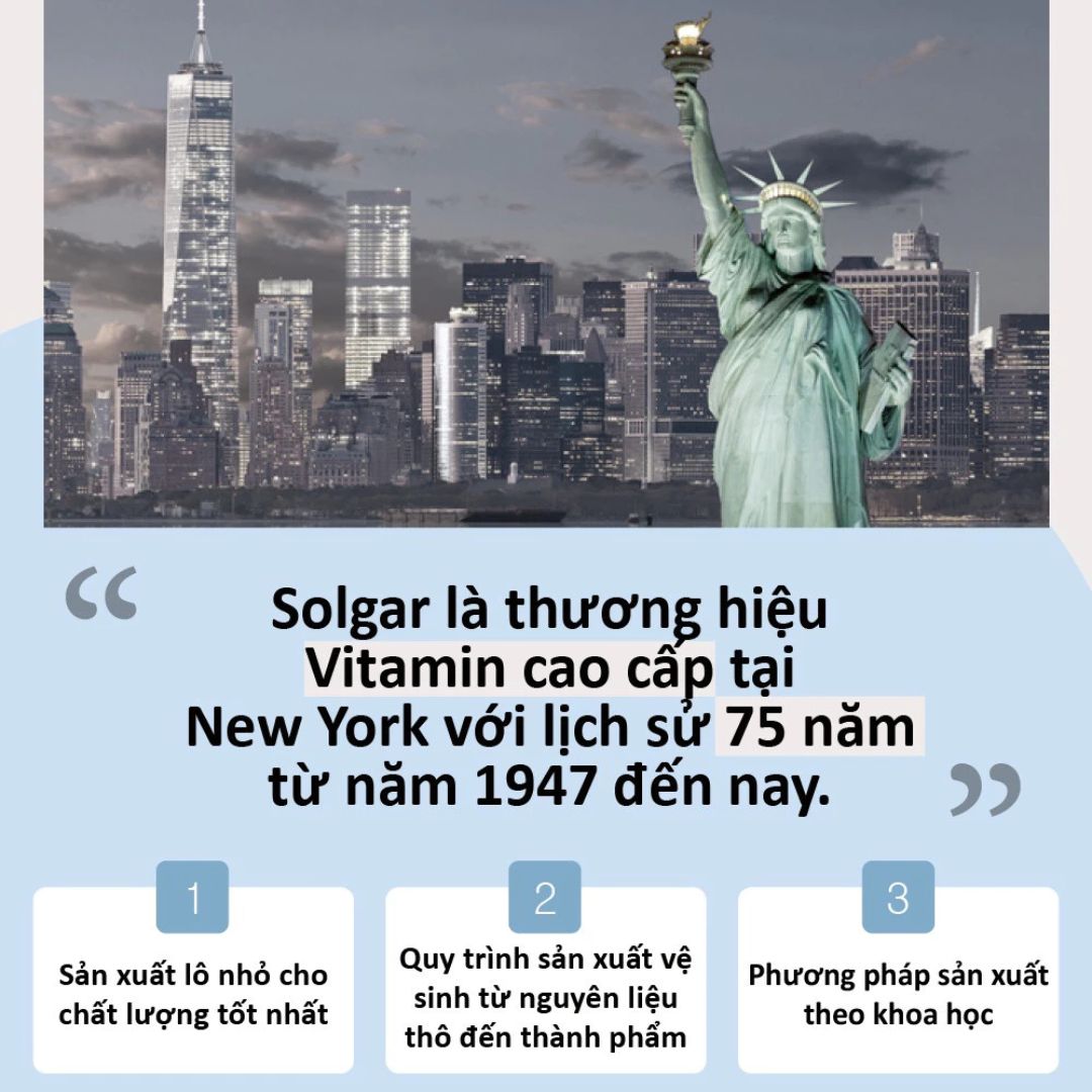 Solgar Viên Uống Bổ Sung Vitamin D3 1000 IU Giúp Xương Chắc Khỏe, Tăng Cường Miễn Dịch 90 Viên
