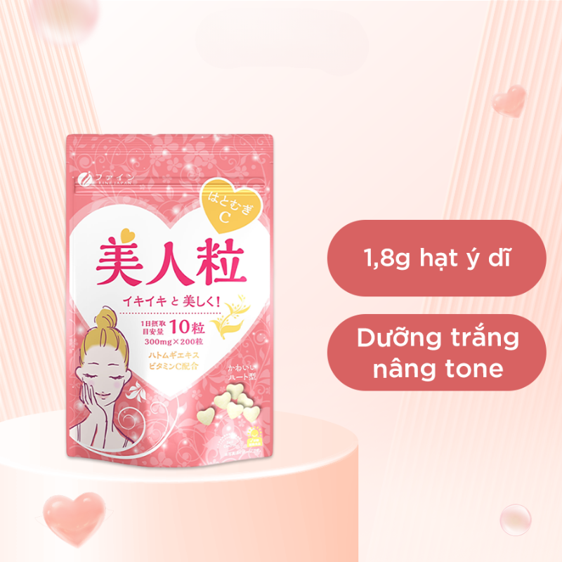 Hatomugi Viên Uống Trắng Da Vitamin C 200 Viên