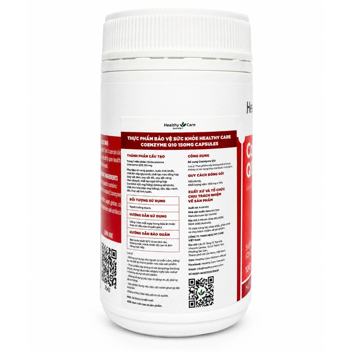 Healthy Care Viên Uống Coenzyme Q10 150mg 100 Viên