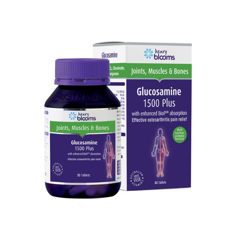 Henry Blooms Viên Uống Hỗ Trợ Sụn Khớp Glucosamine 1500 Plus 180 Viên