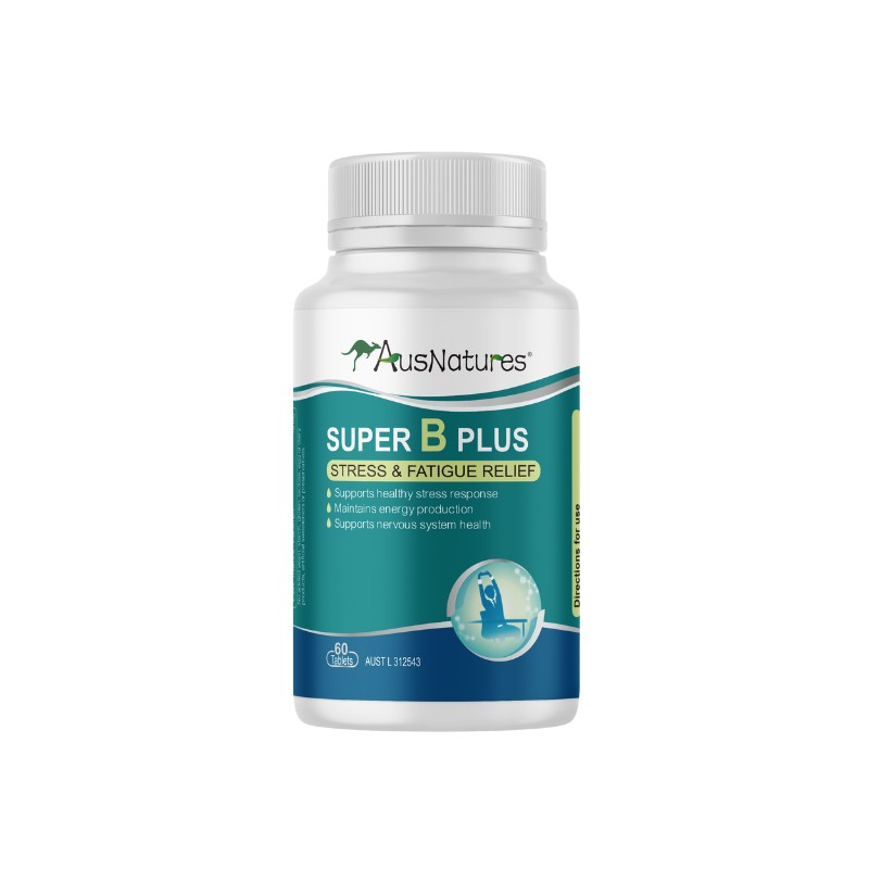AusNatures Viên Uống Super B Plus Hỗ Trợ Duy Trì Năng Lượng, Giảm Stress 60 Viên