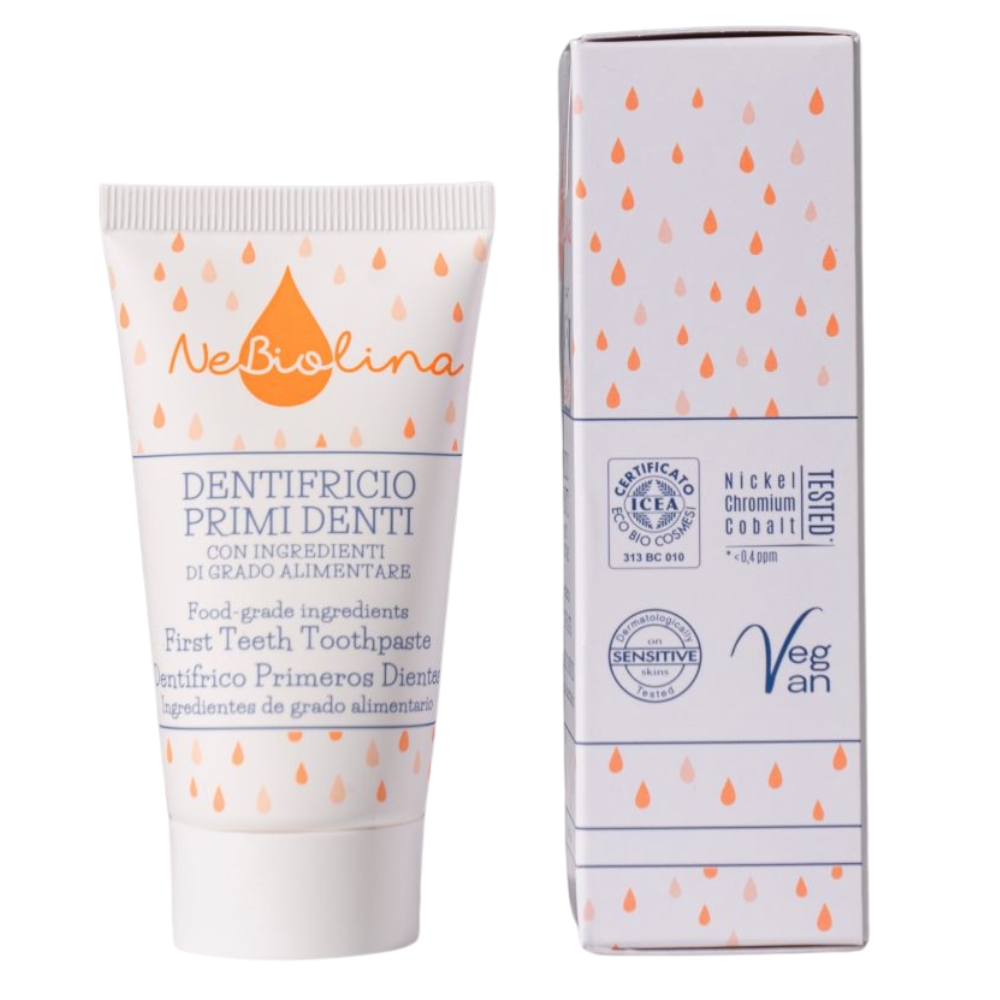 NeBiolina Kem Đánh Răng Chiết Xuất Yến Mạch Hữu Cơ Cho Bé Dưới 3 Tuổi 50ml