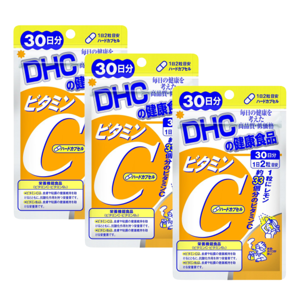 Combo 3 Túi DHC Viên Uống Hỗ Trợ Bổ Sung Vitamin C 30 Ngày