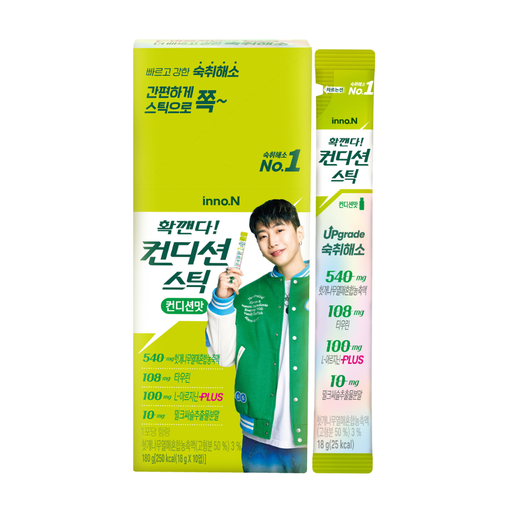 Combo 10 Hộp Inno.N Thạch Giải Rượu Vị Nguyên Bản  Hộp 10 Gói