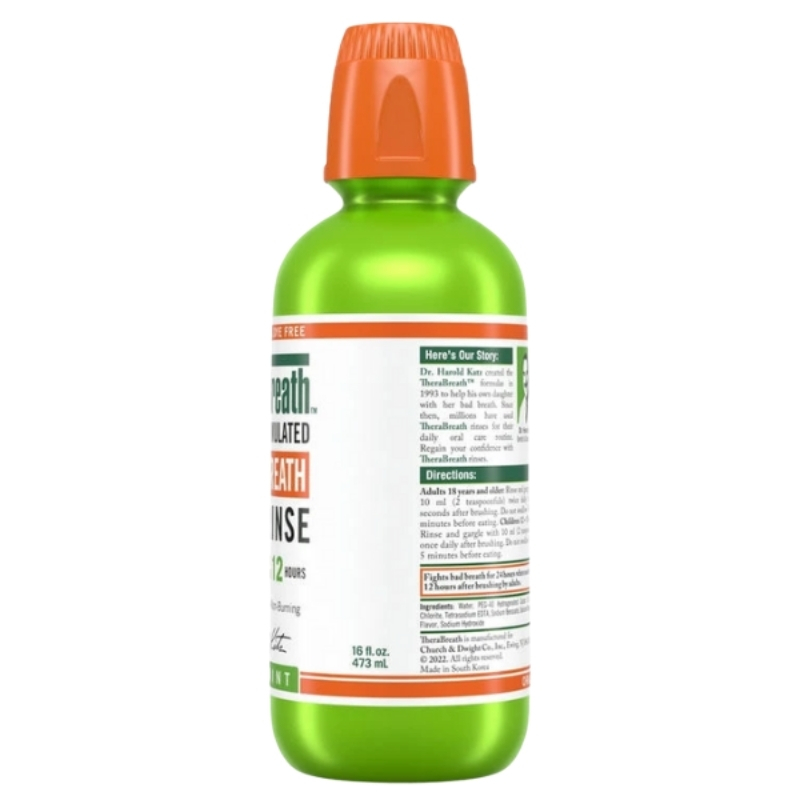 Combo 2 Chai TheraBreath Mind Mint 473ml