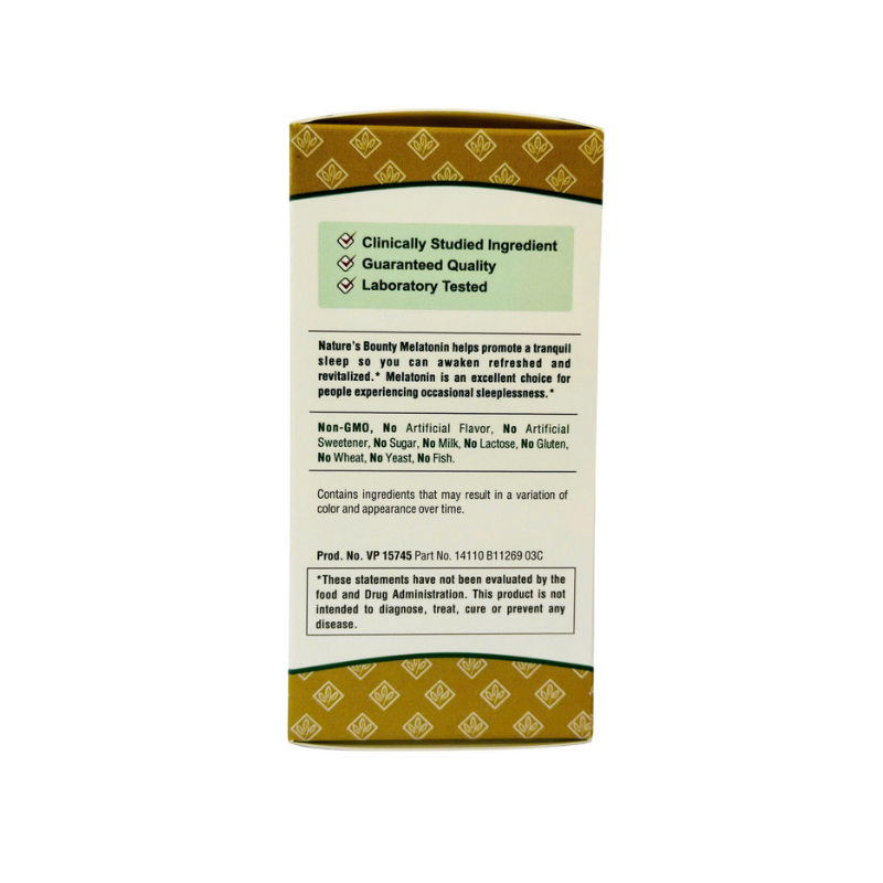 Combo 3 Hộp Nature’s Bounty Thuốc Hỗ Trợ Điều Hòa Giấc Ngủ Pharmekal Melatonin 5Mg 60 Viên