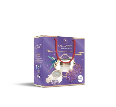 Combo 6 Hũ Sallanest Nước Yến Chưng Hạt Chia 30% Tổ Yến