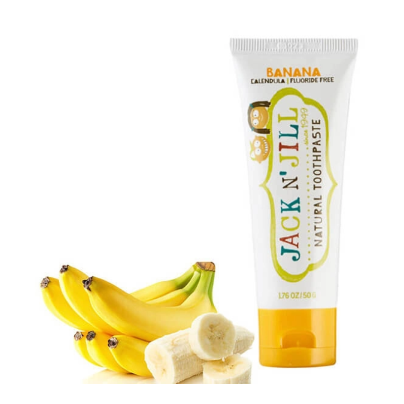 Kem Đánh Răng Cho Bé Jack N Jill Natural Toothpaste Vị Chuối 50g