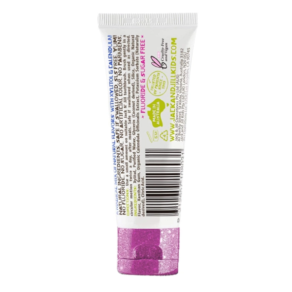 Jack N Jill Kem Đánh Răng Cho Bé Natural Toothpaste 50g - Berries & Cream kem và quả mọng