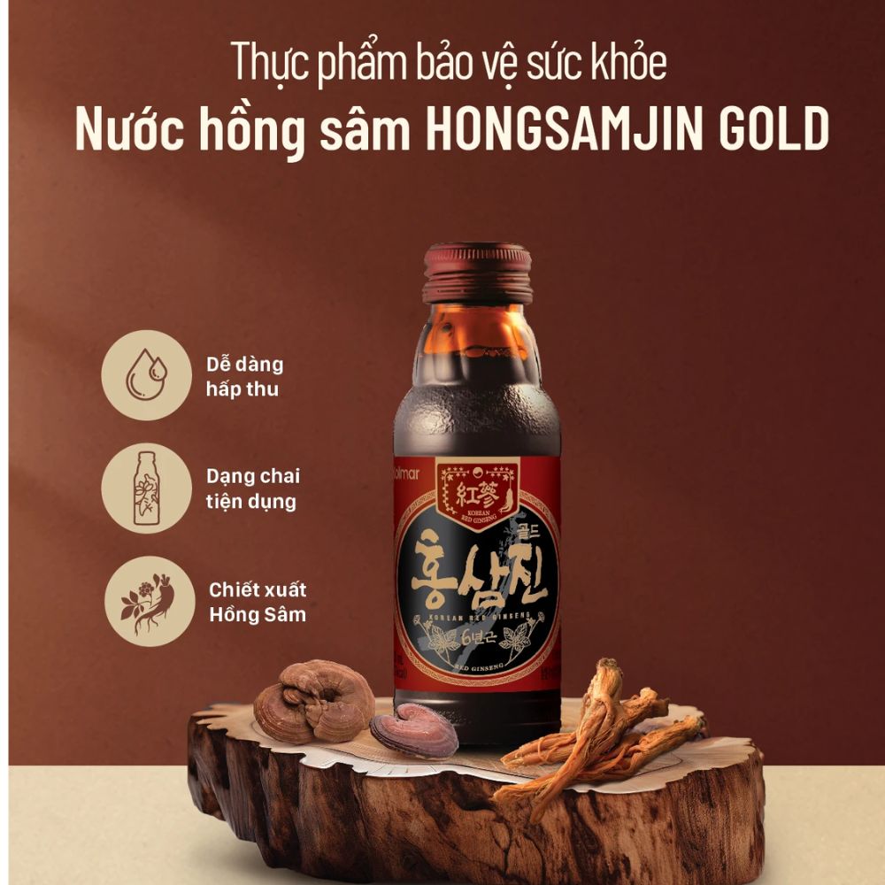 Kolmar Nước Hồng Sâm Hỗ Trợ Tăng Cường Sức Khỏe, Tăng Đề Kháng Hongsamjin Gold