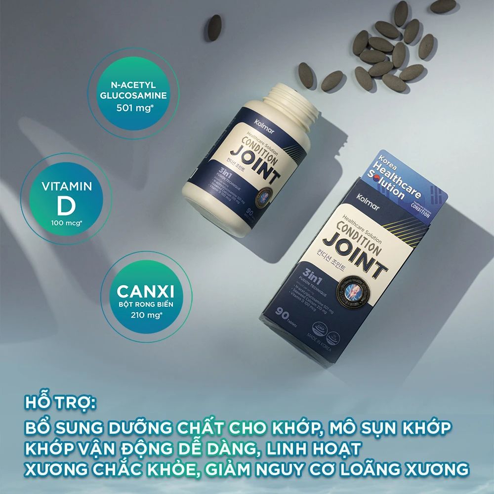 Kolmar Viên Uống Hỗ Trợ Chức Năng Xương Khớp Glucosamine Condition Joint 90 Viên