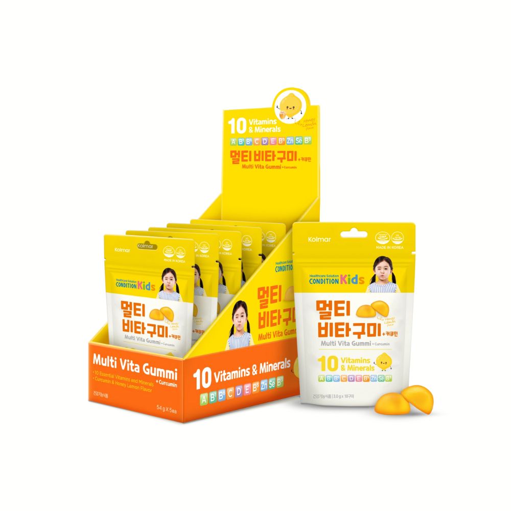 Kolmar Kẹo Dẻo Dinh Dưỡng Condition Kids Multi Vita Gummi Curcumin 5 Gói