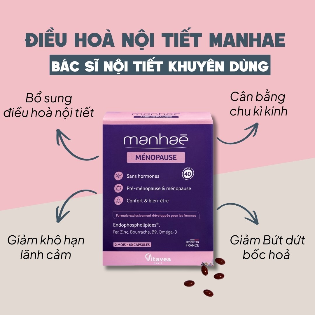Cân Bằng Nội Tiết Manhae Không Gây U Nang, U Xơ - Nhập Khẩu Chính Ngạch Pháp