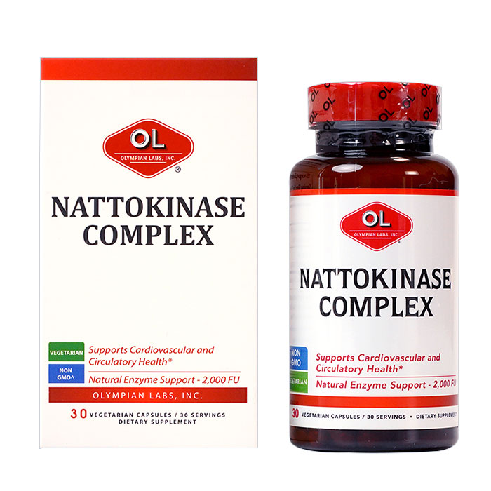 Olympian Labs Viên Uống Hỗ Trợ Giảm Tai Biến Mạch Máu Não Nattokinase Complex 30 Viên