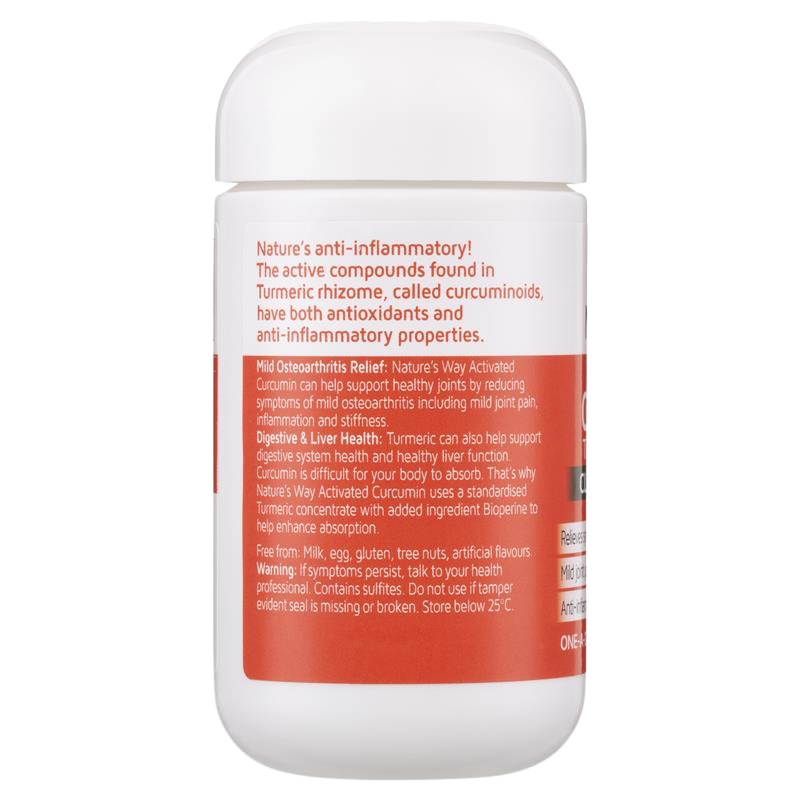 Nature’s Way Viên Uống Tinh Chất Nghệ Activated Curcumin Clinical Strength 30 Viên