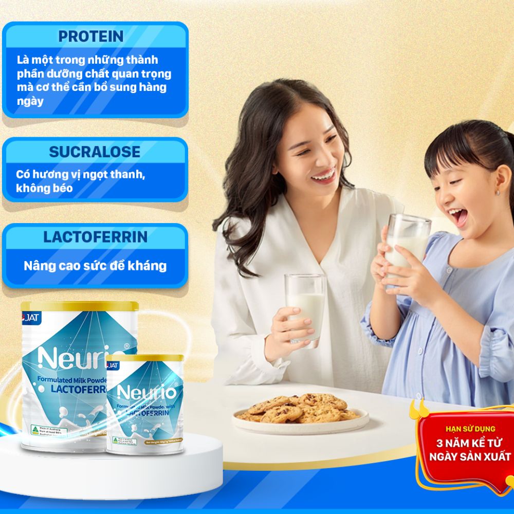 Neurio Sữa Bột Tăng Cường Khả Năng Miễn Dịch Milk Lactoferrin Blue 60g