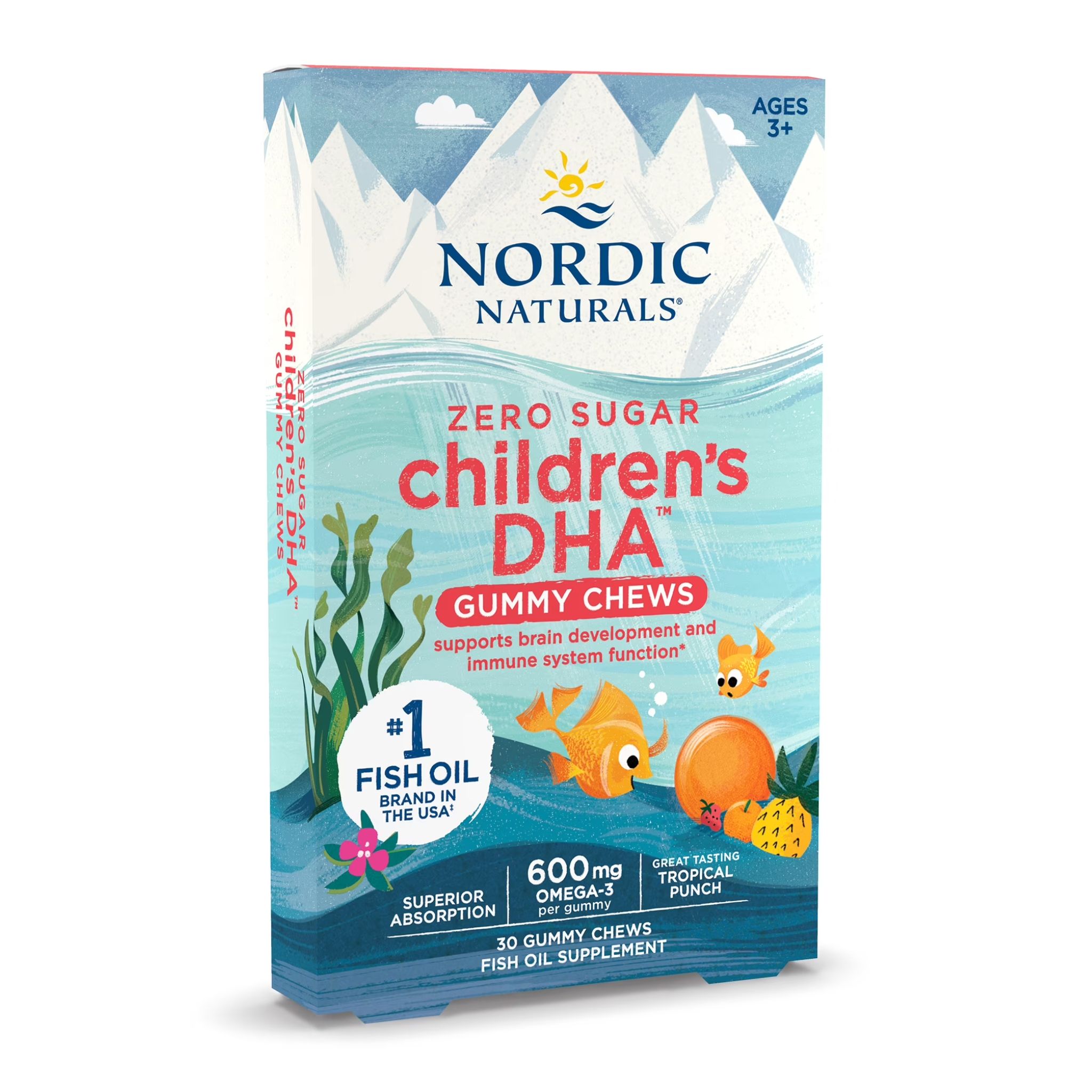 Nordic Naturals Kẹo Dẻo Gummy Children's DHA Hỗ Trợ Bổ Sung DHA Cho Trẻ Em Vị Trái Cây Hộp 30 Viên