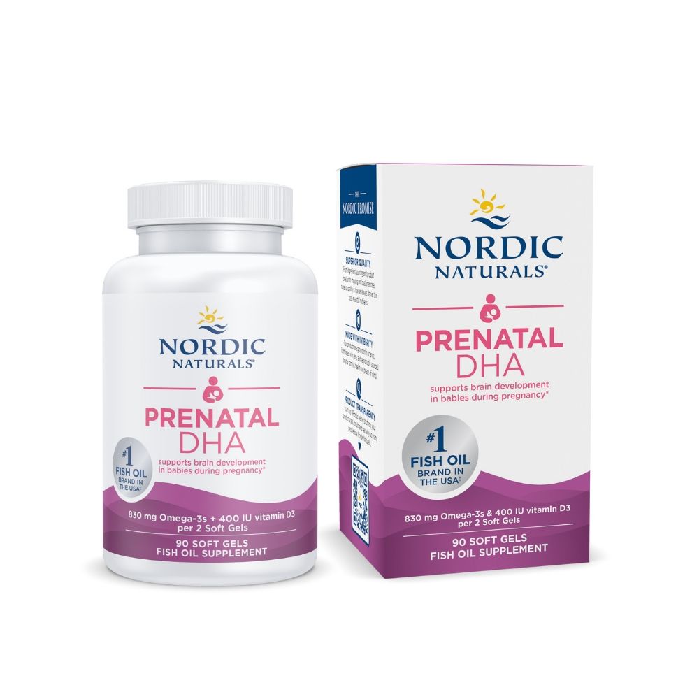 Nordic Naturals Prenatal Viên Uống DHA Bầu Hỗ Trợ Thai Kì Và Thai Nhi Phát Triển Khỏe Mạnh Hộp 90 Viên