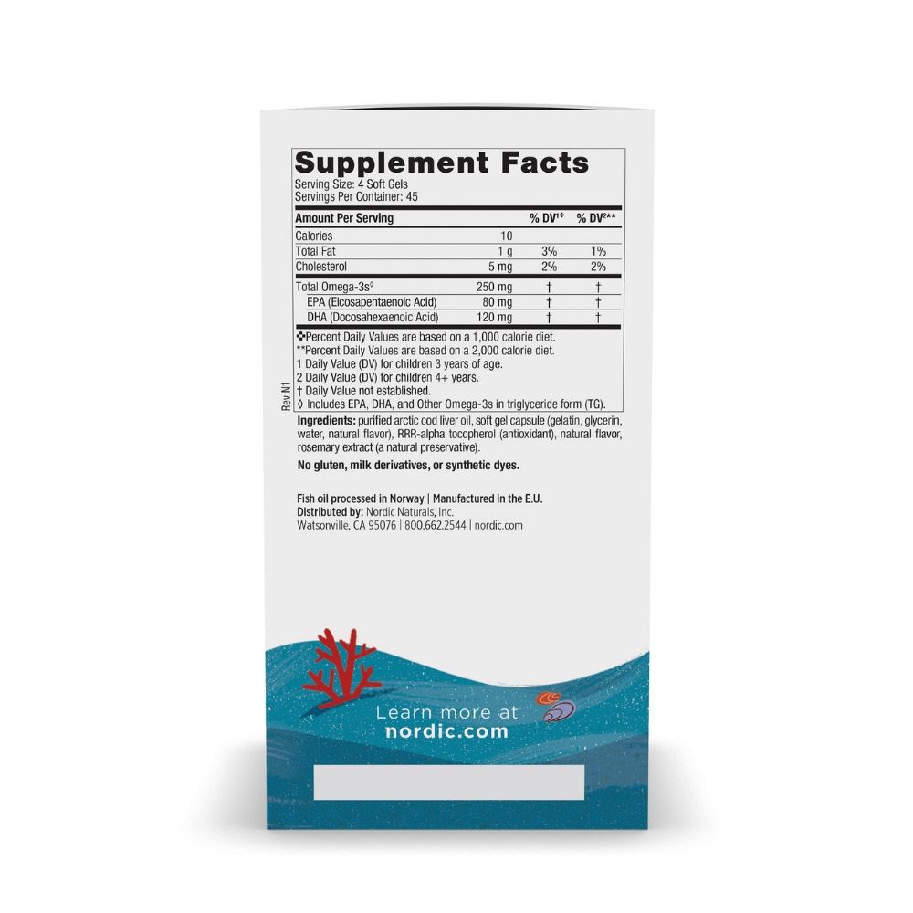 Nordic Naturals Viên Nhai Children's DHA Hỗ Trợ Bổ Sung DHA Cho Trẻ Em Hộp 180 Viên