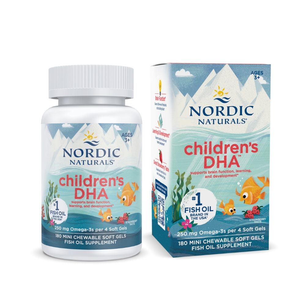 Nordic Naturals Viên Nhai Children's DHA Hỗ Trợ Bổ Sung DHA Cho Trẻ Em Hộp 180 Viên