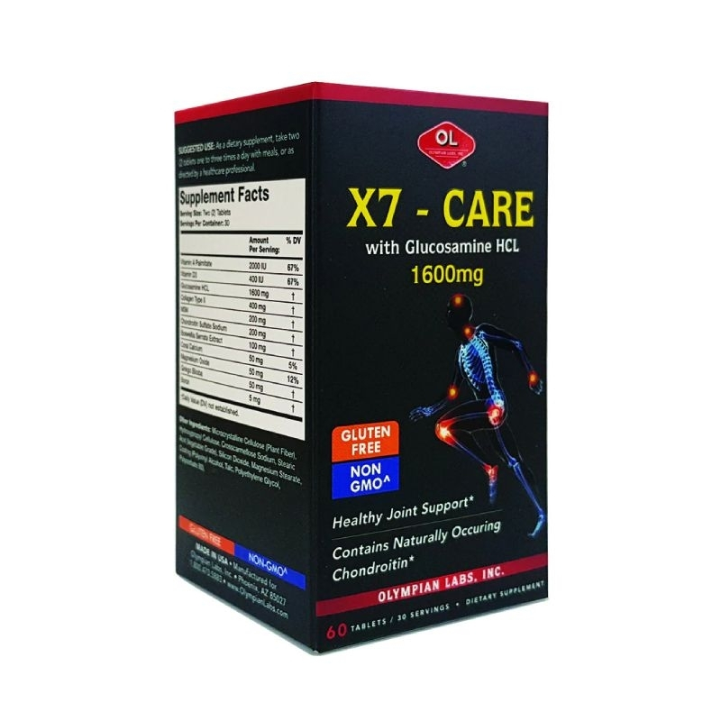 Olympian Labs Viên Uống X7-CARE Giúp Ngăn Ngừa Thoát Vị Đĩa Đệm 60 Viên