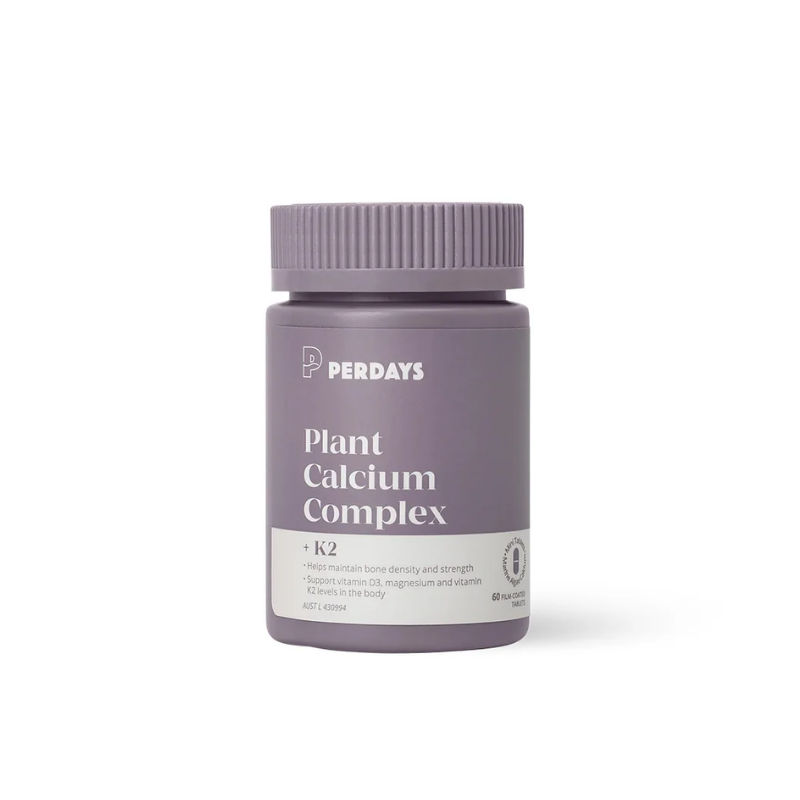 Perdays Viên Uống Plant Calcium Complex + K2 Bổ Sung Canxi Hữu Cơ Cho Mẹ Bầu 60 Viên